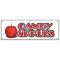 Signmission CANDY APPLES BANNER SIGN caramel apple cart signs taffy homemade candy fresh B-72 Candy Apples - alternate 1